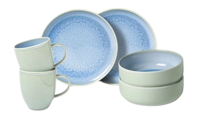 Servizio Piatti e Stoviglie da colazione Like by Villeroy & Boch Crafted, Set da 6, Mirtillo