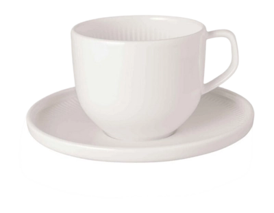 Koffiekop Villeroy & Boch Afina Cup & Saucer White 150 ml (2 delig)