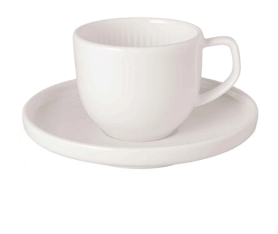 Espressokop Villeroy & Boch Afina Cup & Saucer White 50 ml (2 delig)