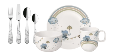 Kinderservies Villeroy & Boch Walk like an Elephant Wit (7-delig)
