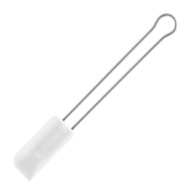 Spatola Leccapentola in silicone Rosle 20 cm, Bianco