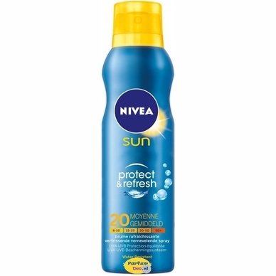 Zonnebrand Nivea Sun Spray Protect & Refresh Factor 20