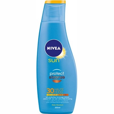 Crème solaire Nivea Sunmilk Protect & Bronze Factor 30