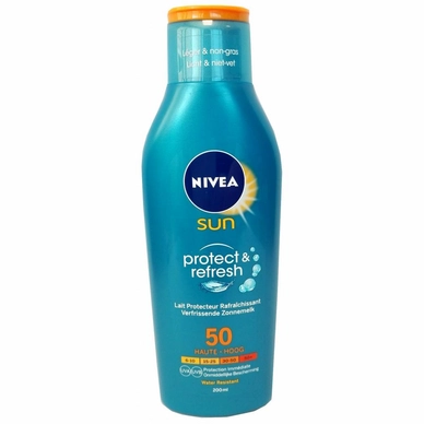 Zonnebrand Nivea Sunmilk Protect & Refresh Factor 50