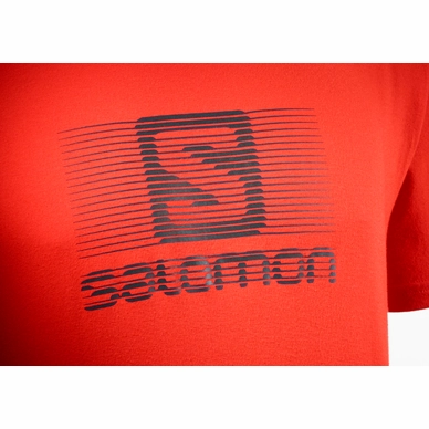 T-Shirt Salomon Men Blend Logo SS Fiery Red