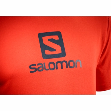 T-Shirt Salomon Men Coton Logo SS Fiery Red