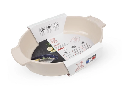 2---APPOLIA plat ovale écru 31 cm 60589 fourreau