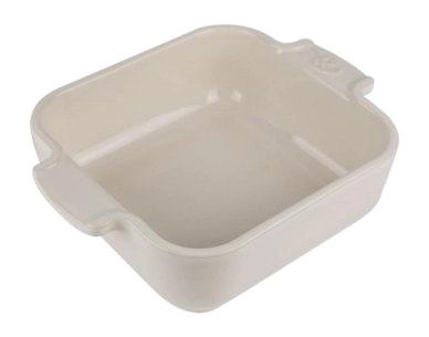 Oven Dish Peugeot Square Ceramic Ecru 22 cm