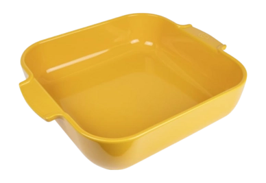 Oven Dish Peugeot Square Ceramic Saffron Yellow 36 cm