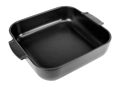 Oven Dish Peugeot Square Ceramic Satin Black 36 cm