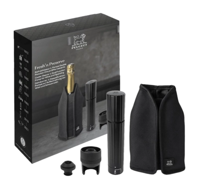 Refroidisseur de vin & Pompe Peugeot Frizz Preserve Black