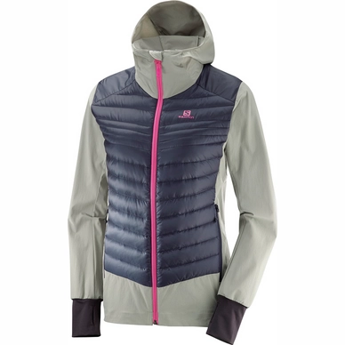 Jas Salomon Women Haloes Down Hybrid Hoodie Shadow Graphite