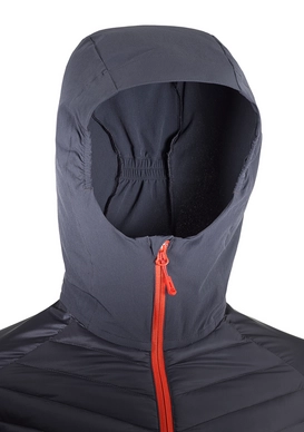 Jas Salomon Men Haloes Down Hybrid Hoodie Graphite