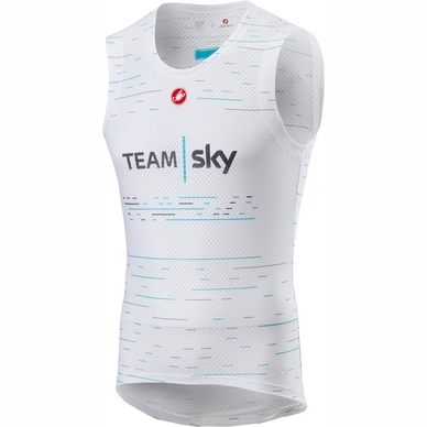 Ondershirt Castelli Men Team Sky Pro Mesh Sleeveless Wit