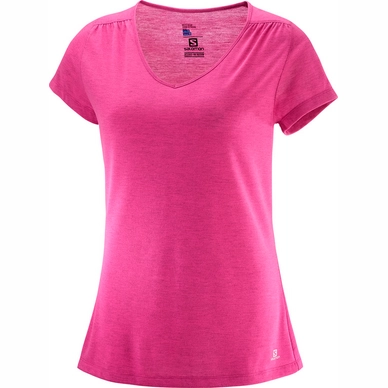 T-Shirt Salomon Ellipse SS Pink Yarrow Damen