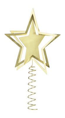 Piek Blomus Kitai Christmas Tree Top Star Brass