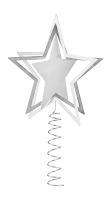 Piek Blomus Kitai Christmas Tree Top Star Silver