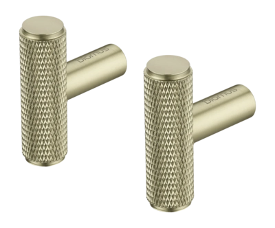 Crochet Mural Blomus Rof Elongated Brass (Lot de 2)
