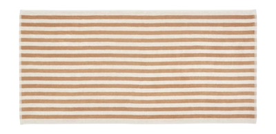 Bath Towel Blomus Arto Thick Stripes Moonbeam/Amber Brown
