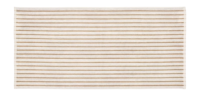 Bath Towel Blomus Arto Thin Stripes Moonbeam/Amber Brown