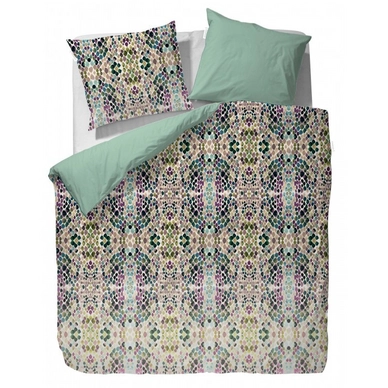 Taies d'oreiller Essenza Lilah Aqua Satin de Coton (65 x 65 cm)