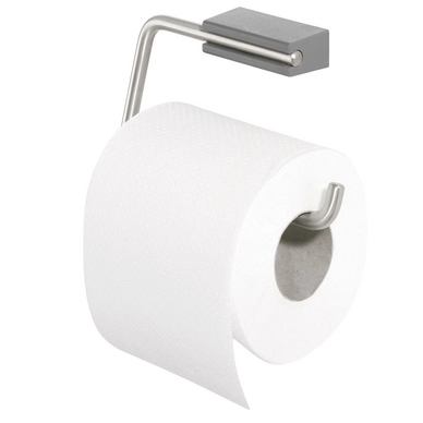 Porte-Papier Toilette Tiger Cliqit Acier Inoxydable Gris