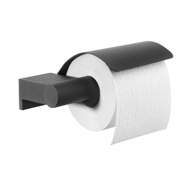 Porte-Papier Toilette Clapet Tiger Bold Acier Noir