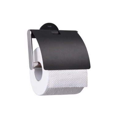 Porte-Papier Toilette Klep Tiger Metropolitan RVS Noir