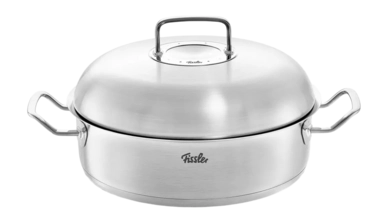 Gratineerpan Fissler Original Profi Collection Met High-Dome RVS Deksel 28 cm