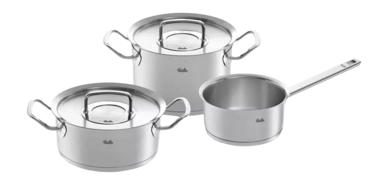 Pannenset Fissler Original Profi Collection Met RVS Deksels (3-Delig)