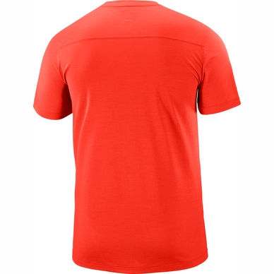 T-Shirt Salomon Men X Wool SS Fiery Red
