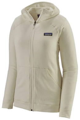 Gilet Patagonia Femme R1 Full Zip Hoody Birch White