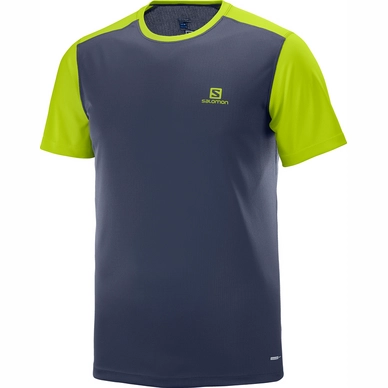 Tshirt Salomon Men Stroll SS Night Sky Acid Lime