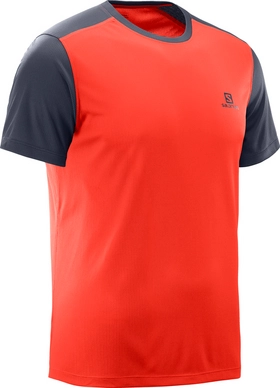 T-Shirt Salomon Men Stroll SS Fiery Red Graphite
