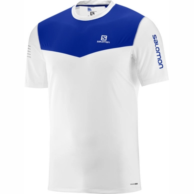 T-Shirt Salomon Fast Wing SS White Surf The Web Herren