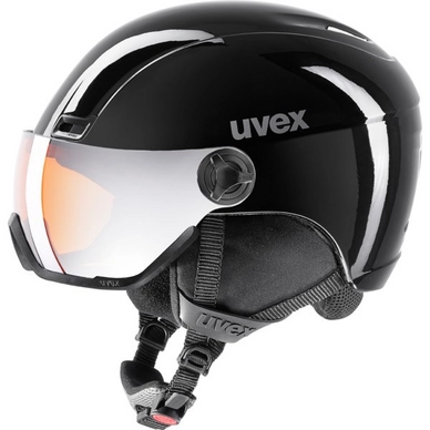 Ski Helm Uvex Hlmt 400 Visor Black