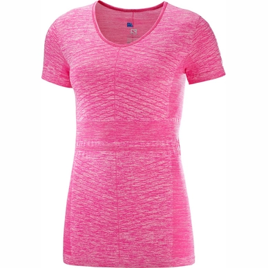 T-shirt Salomon Women Elevate Move'On SS Pink Yarrow