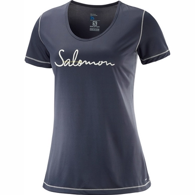 T-Shirt Salomon Mazy Graphic SS Graphite Damen