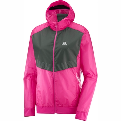 Veste Salomon Women Lightning Aero FZ Hoodie Pink Yarrow