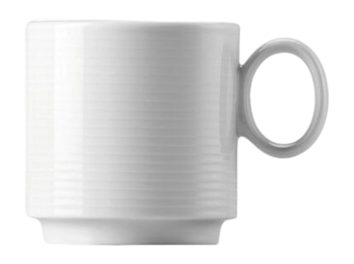 Tazzina caffe Espresso Loft Weiss 110 ml, Porcellana, Impilabile, Bianco