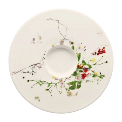 Piattino tazzina caffe Rosenthal Brillance Ø 15 cm, Bone China, Fleurs Sauvages
