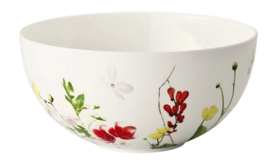 Ciotola colazione in porcellana Rosenthal Brillance Ø 15 cm / 0,6 L, Bone China, Fleurs Sauvages