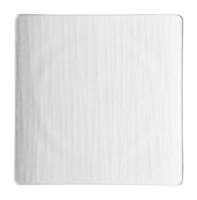 Bord Rosenthal Mesh Square Flat White 17 cm