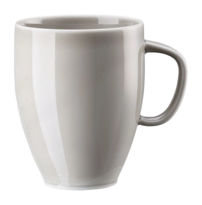 Tazza in porcellana con manico Rosenthal Junto 380 ml, Grigio perla