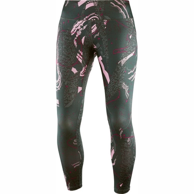 Legging Salomon Women Agile Long Tight Urban Chic Rose Yarrow Darkest Spru
