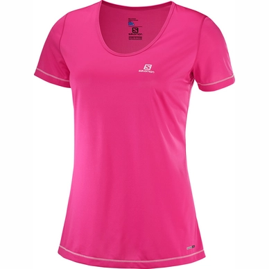 T-Shirt Salomon Mazy SS Pink Yarrow Damen