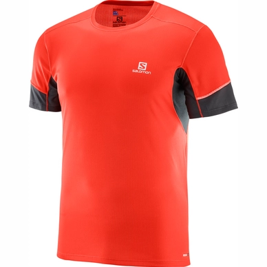 T-Shirt Salomon Agile SS Fier Red Herren