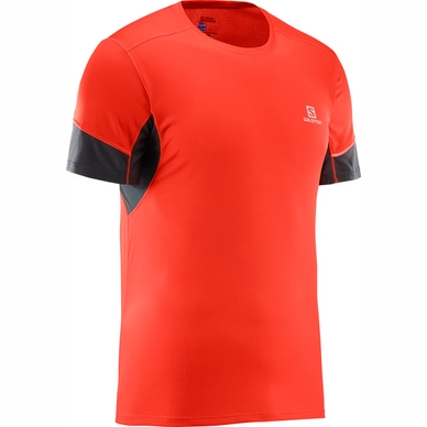 T-Shirt Salomon Men Agile SS Fiery Red