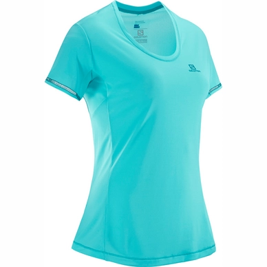 T-Shirt Salomon Women Agile SS Blue Curacao