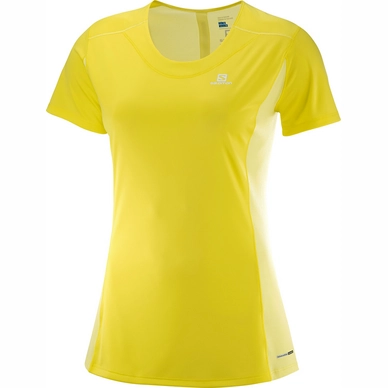 T-Shirt Salomon Agile Blazing Yellow Damen